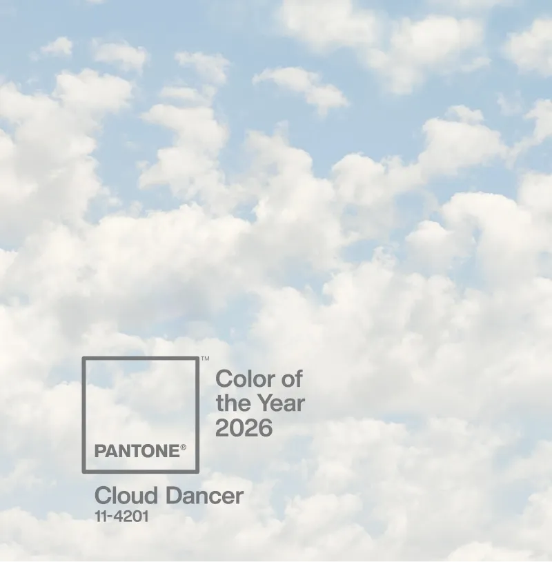 Kleur van 2026: Clouddancer